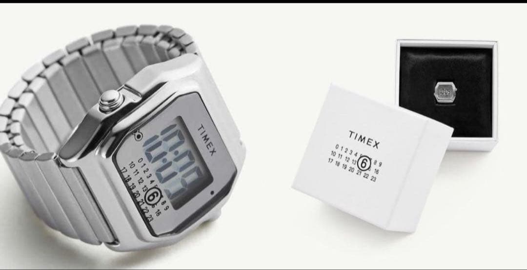 購入用MM6×TIMEX ring watch silver S/M