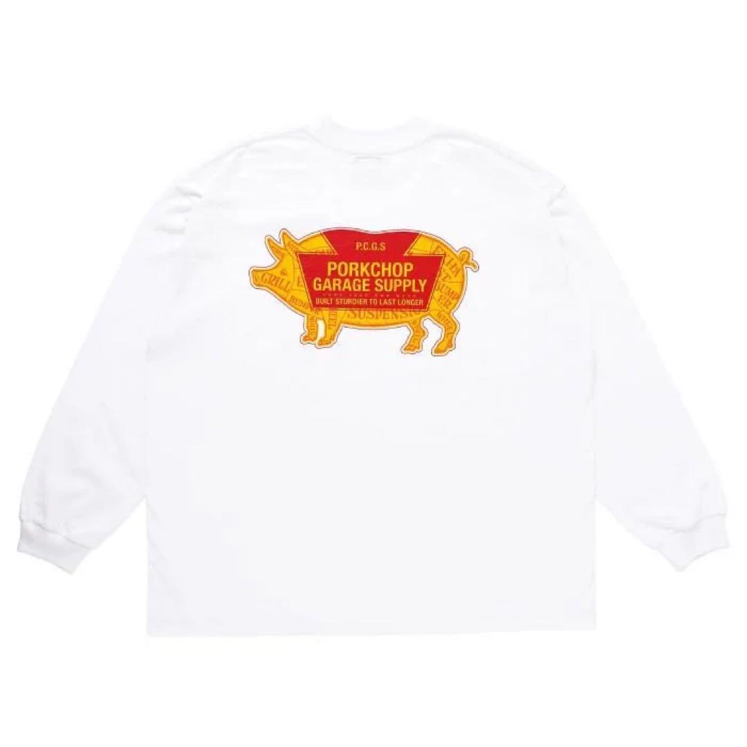 ポークチョップ ロンT WHITE Mサイズ キムタク マシス ラッツ