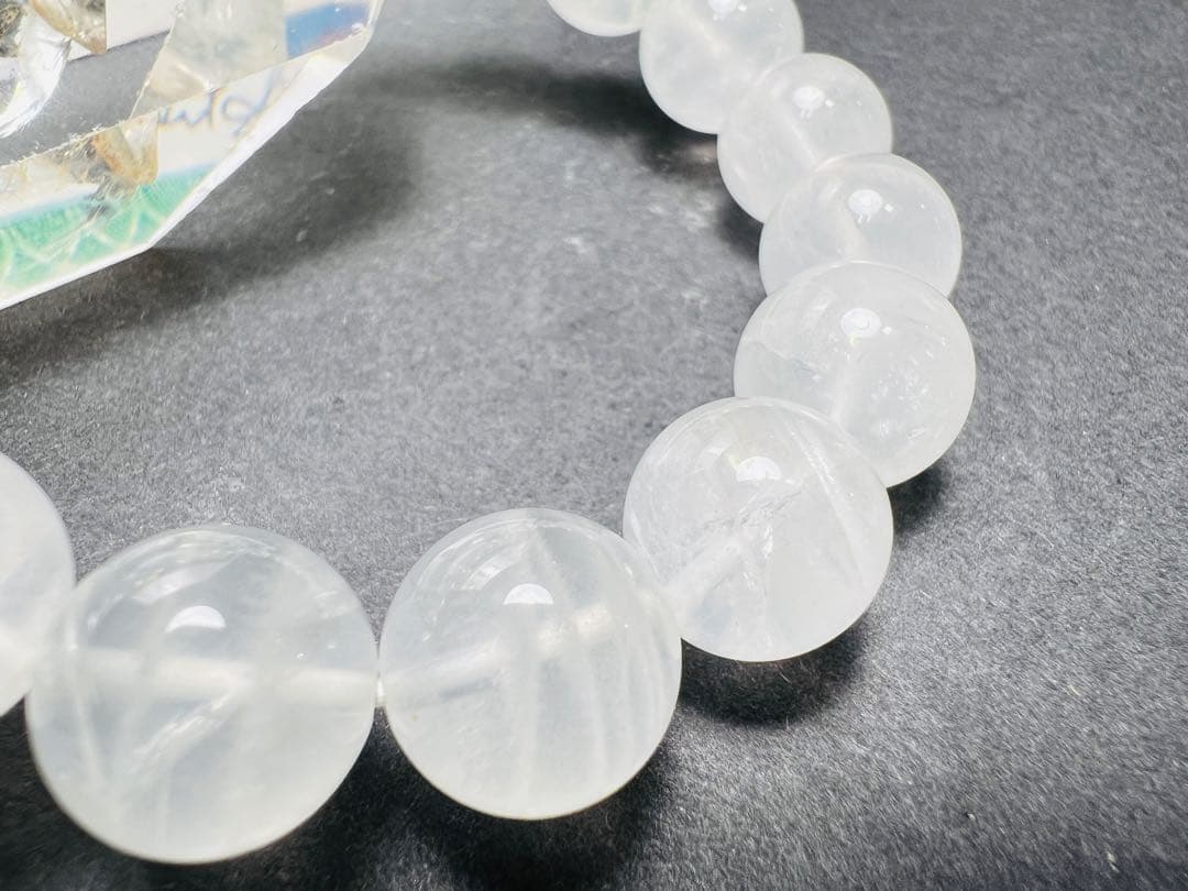 12mm アゼツライトブレスレット天然石 パワーストン キラキラ✨幸運up