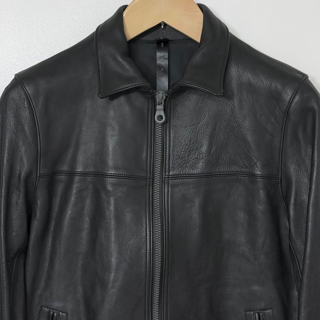 wjk カウレザー シングル ライダースジャケット ジャケット ブラック M