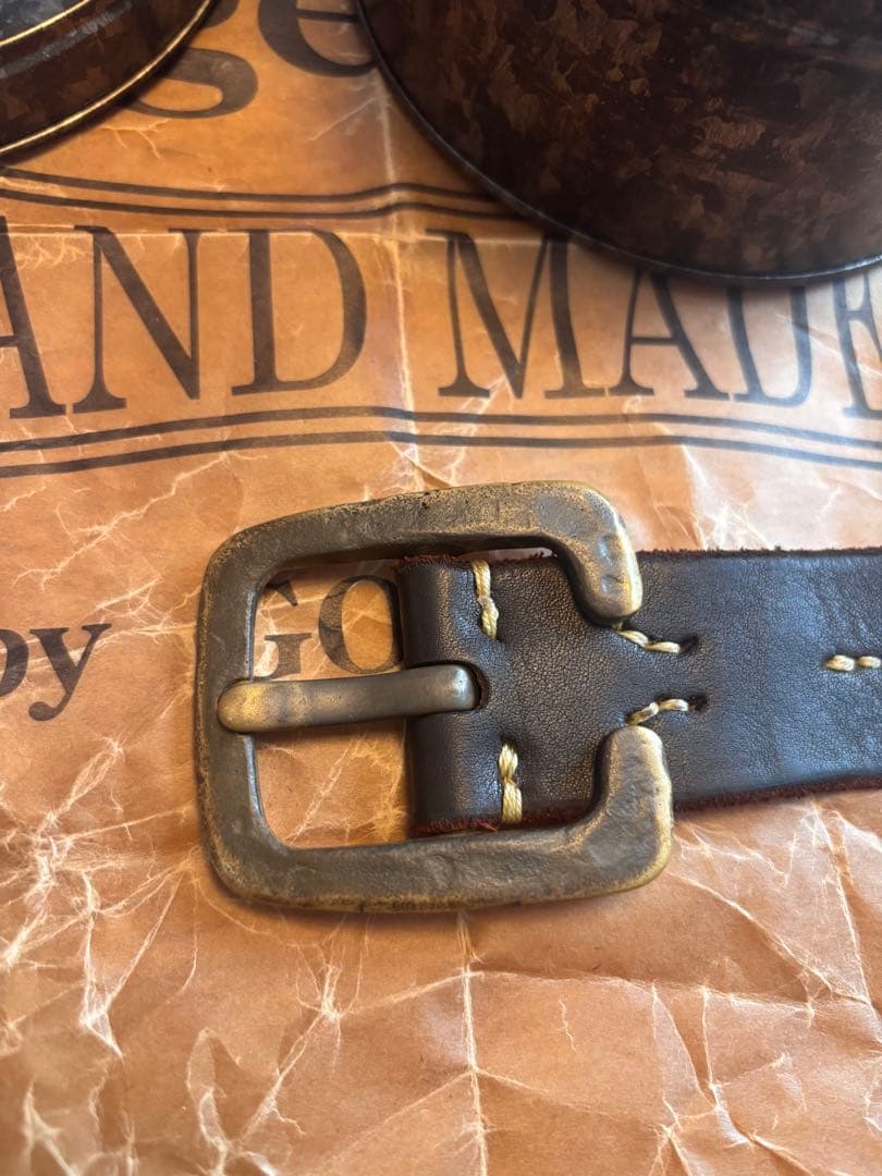 ビンテージワークスベルト 33インチ DH5536 MAX茶芯