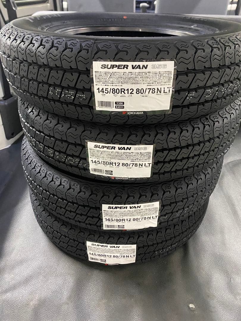 新品145/80R12 80/78N ヨコハマ　25年製