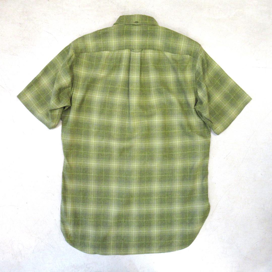 りょうちん 50S PENDLETON オンブレ 半袖ウールシャツ M