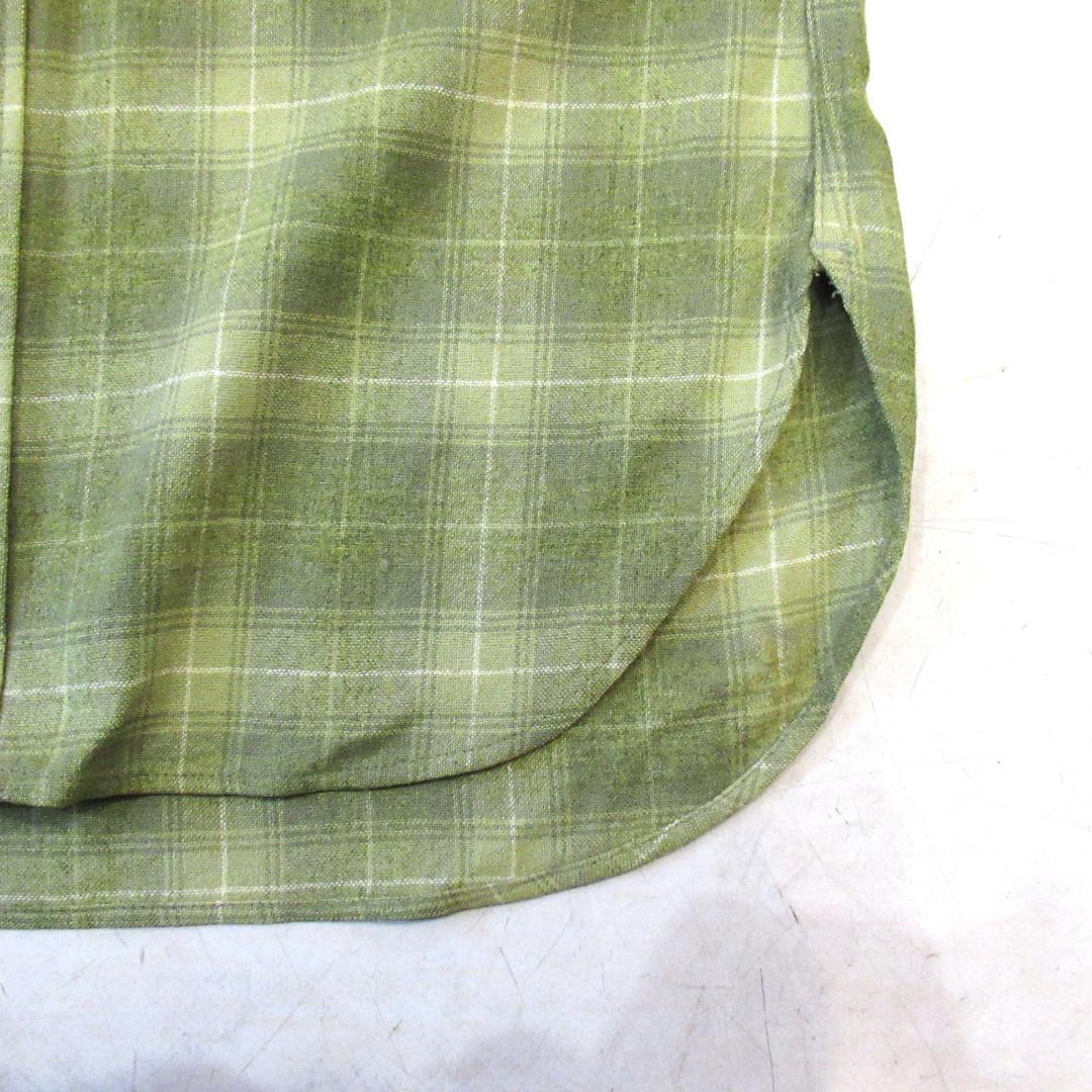 りょうちん 50S PENDLETON オンブレ 半袖ウールシャツ M