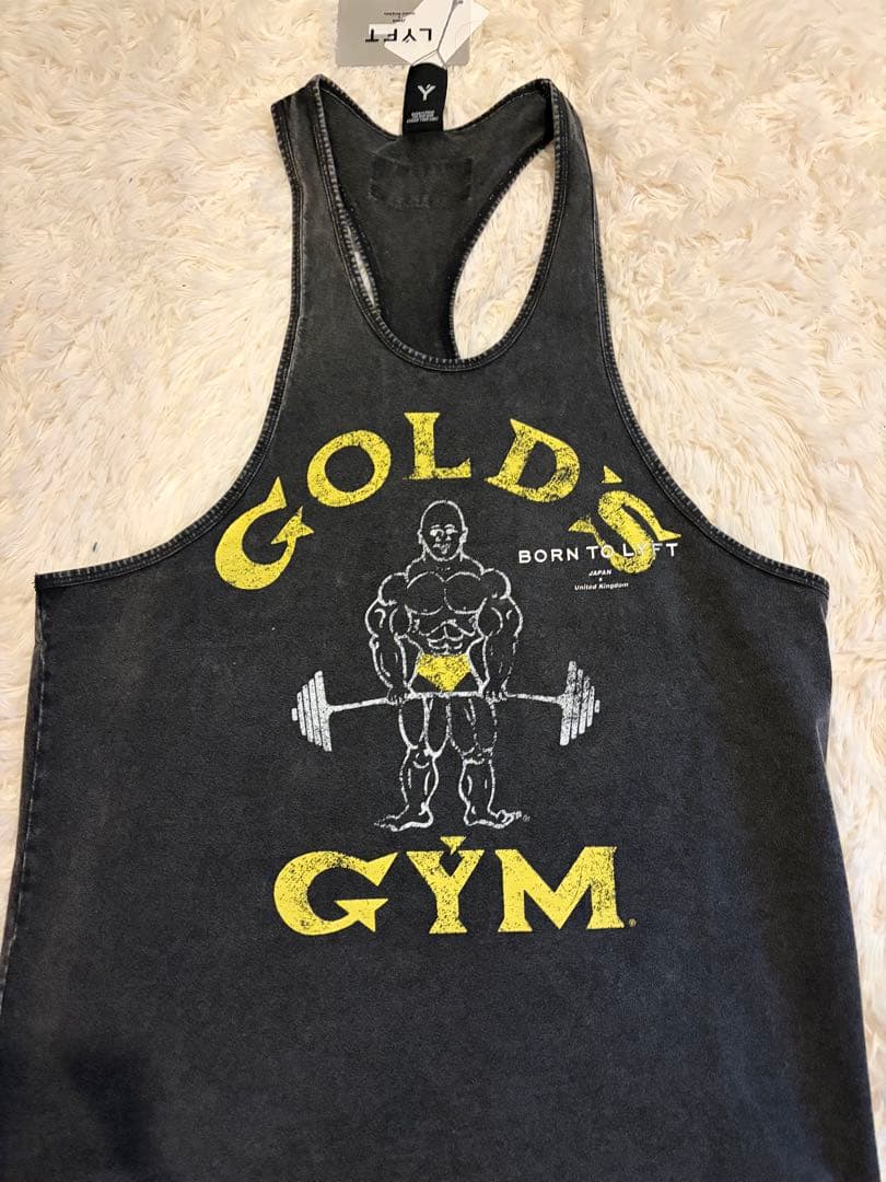 LYFT ゴールドジム コラボ タンクトップMサイズ黒