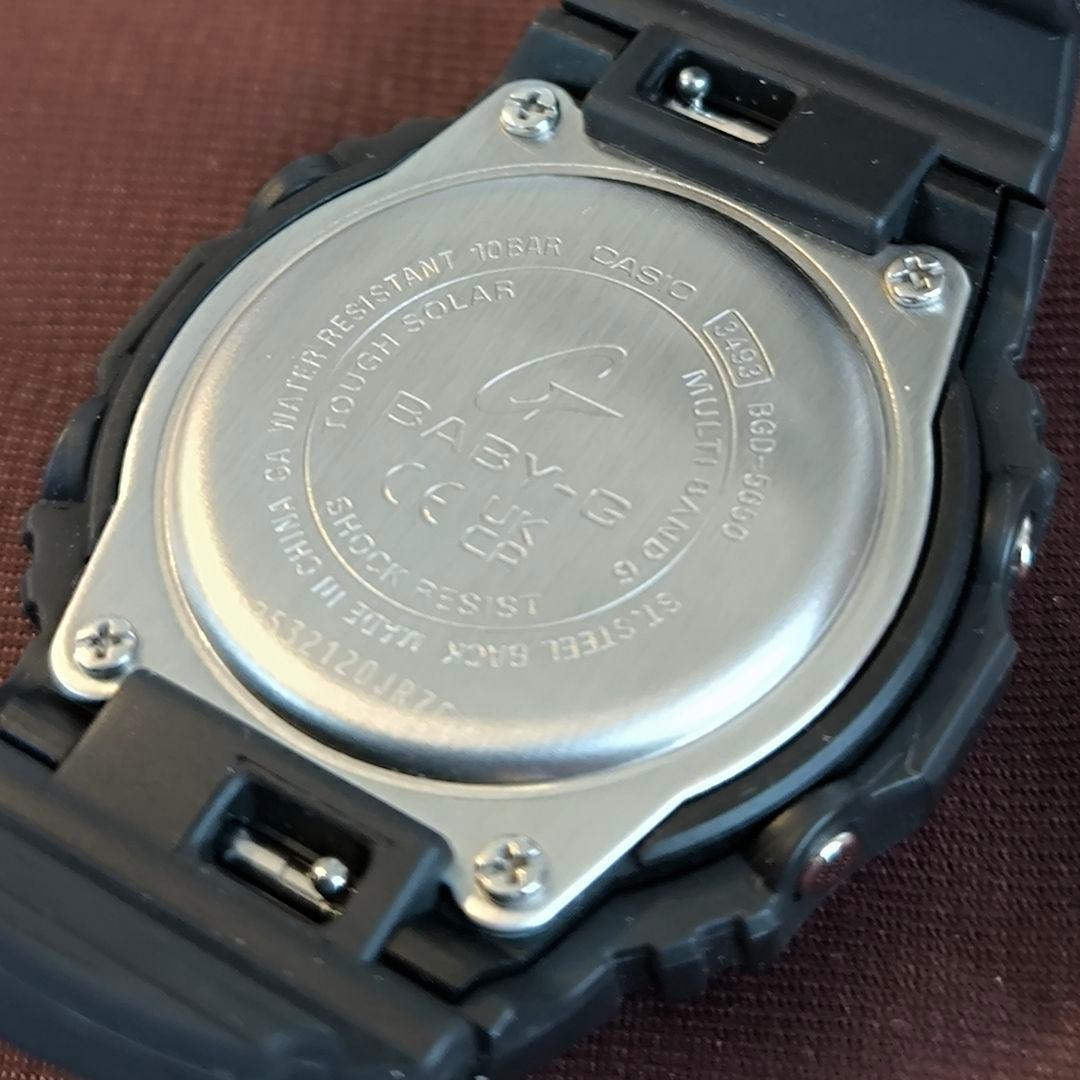 【美品】CASIO BABY-G BGD-5650 電波ソーラー 保証期間内