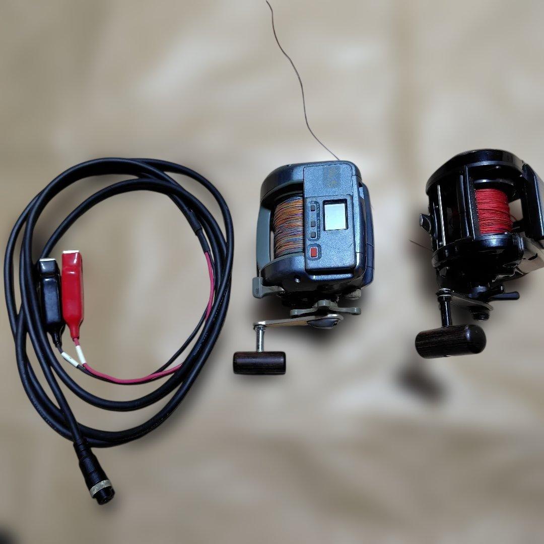 シマノ 電動リール SLS 3000EV 電動丸とDAIWAのタナセンサ―の2点