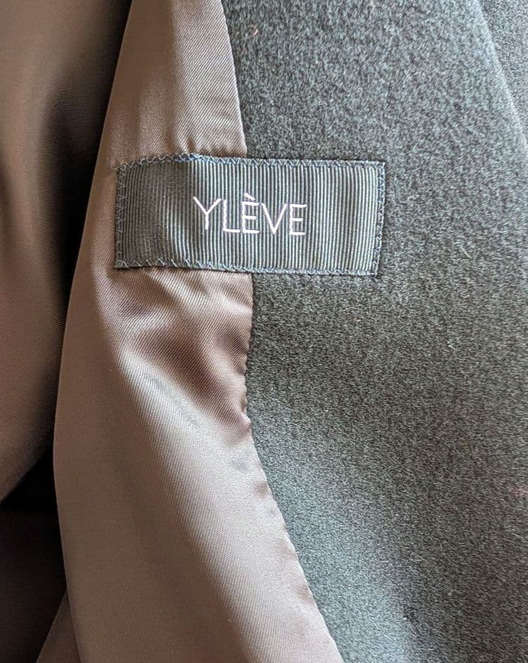 美品 YLEVE ブラック チェスターコート レディース
