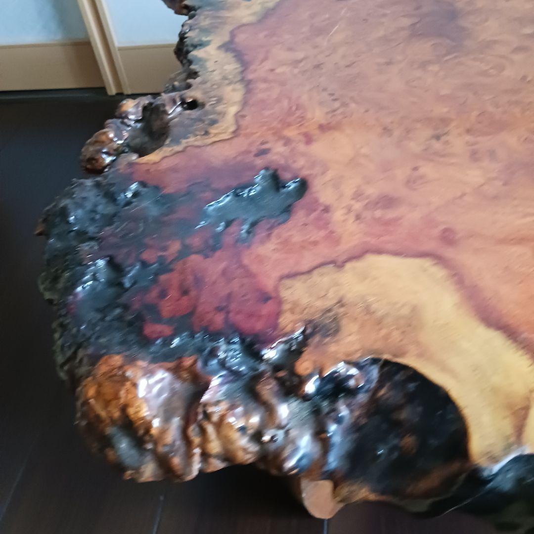 座卓　大きめ　(112×73)　天然木　花梨　一枚板