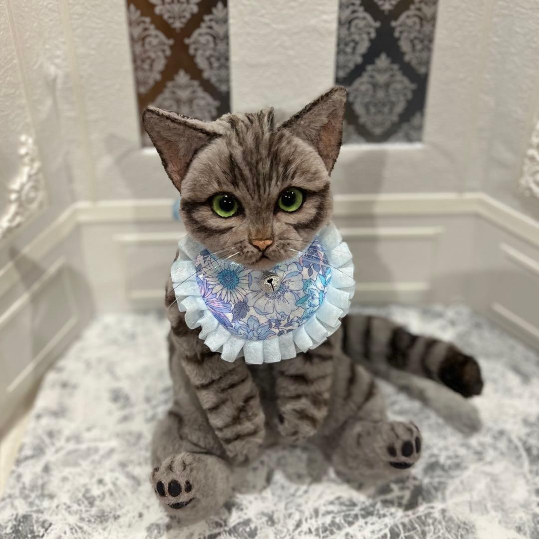 アートドール アメリカンショートヘア猫ぬいぐるみ ハンドメイド