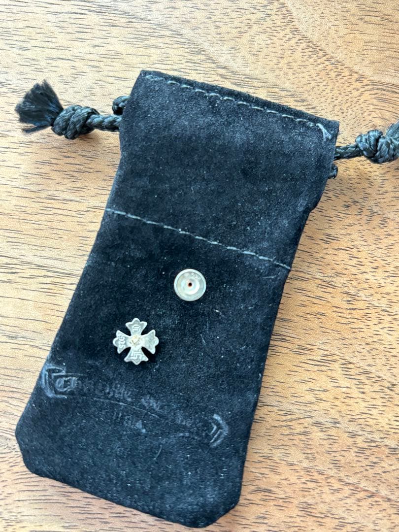 正規品 クロムハーツ　CHプラスwithルビーピアス