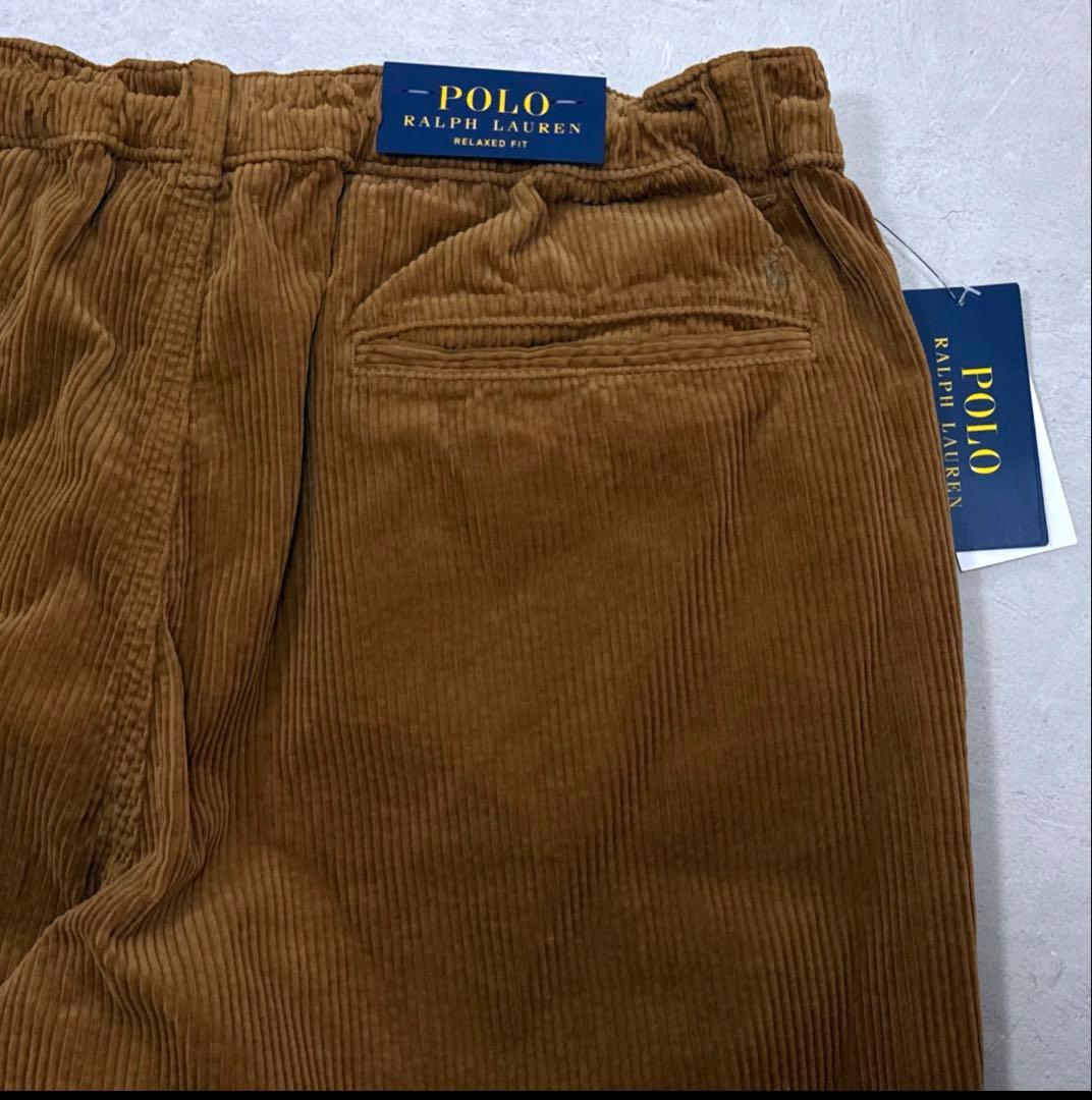 新品 25AW ポロラルフローレン プレップスター コーデュロイパンツ ブラウン