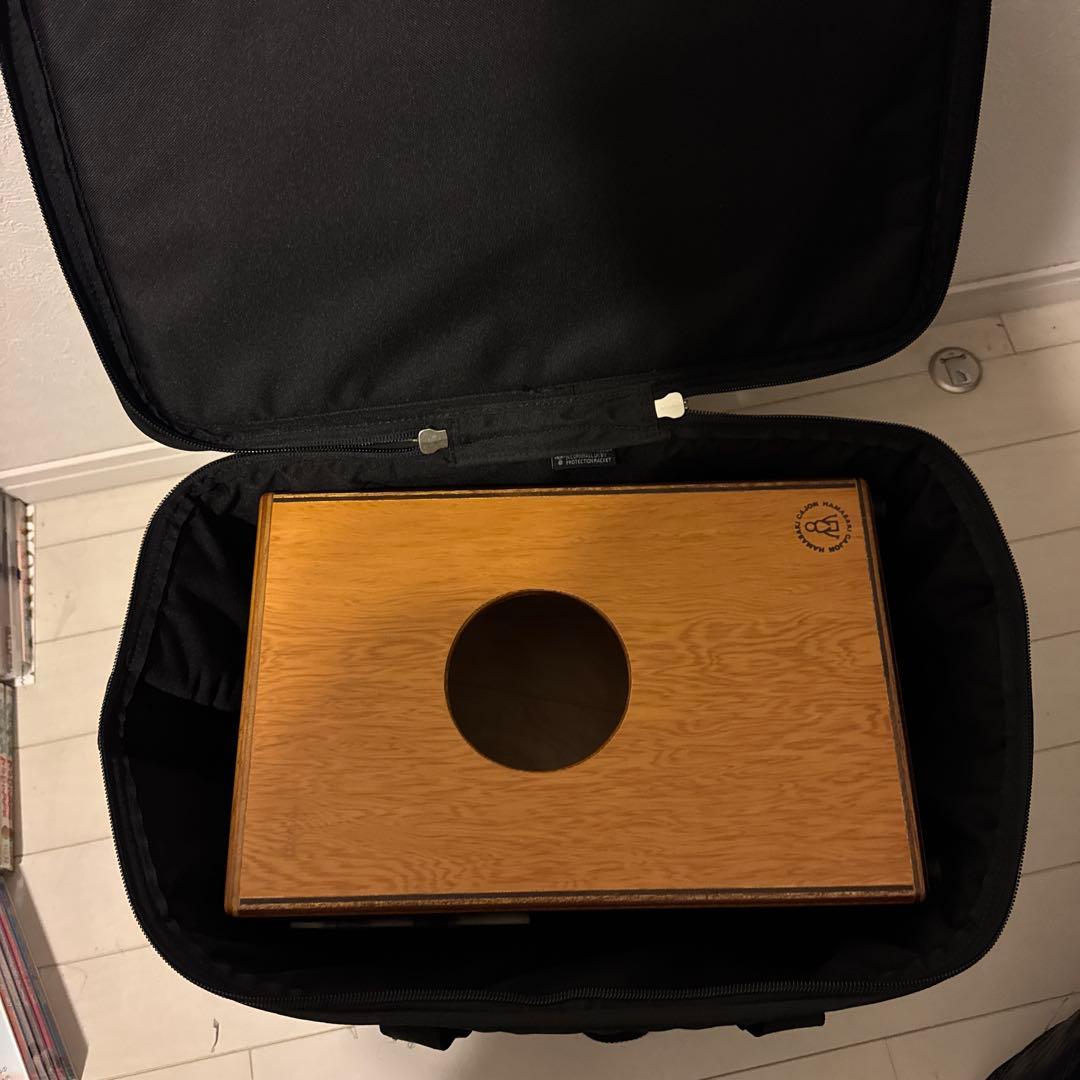 【美品・プロテクションラケットケース付】カホン　ハマサキ　濱崎商会