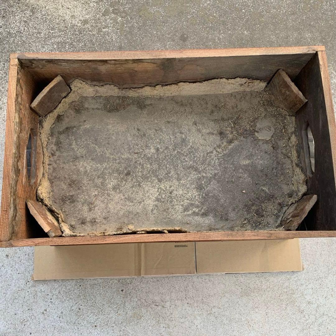 木製長火鉢　角火鉢　欅テーブル　囲炉裏　送料込み　　＊引き取り歓迎お値引きします