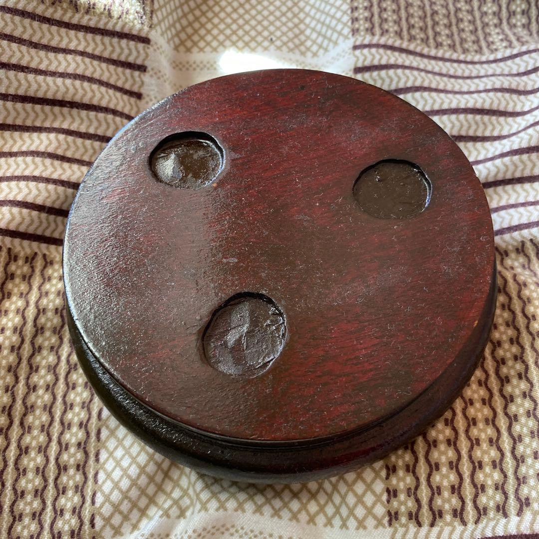 翡翠? 中国古美術 置物 木製台座付き