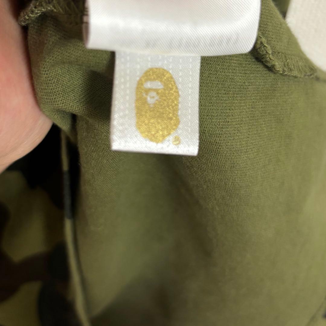 A Bathing Ape 迷彩柄 ロングTシャツ XL