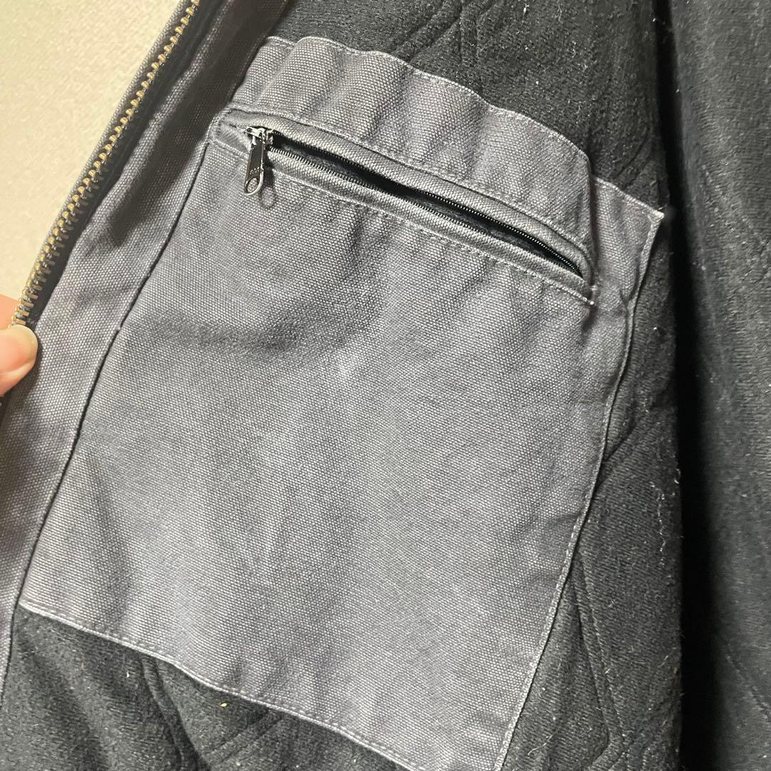 [古着] カーハート　アクティブジャケット　ダックジャケット　ネイビー　黒　紺