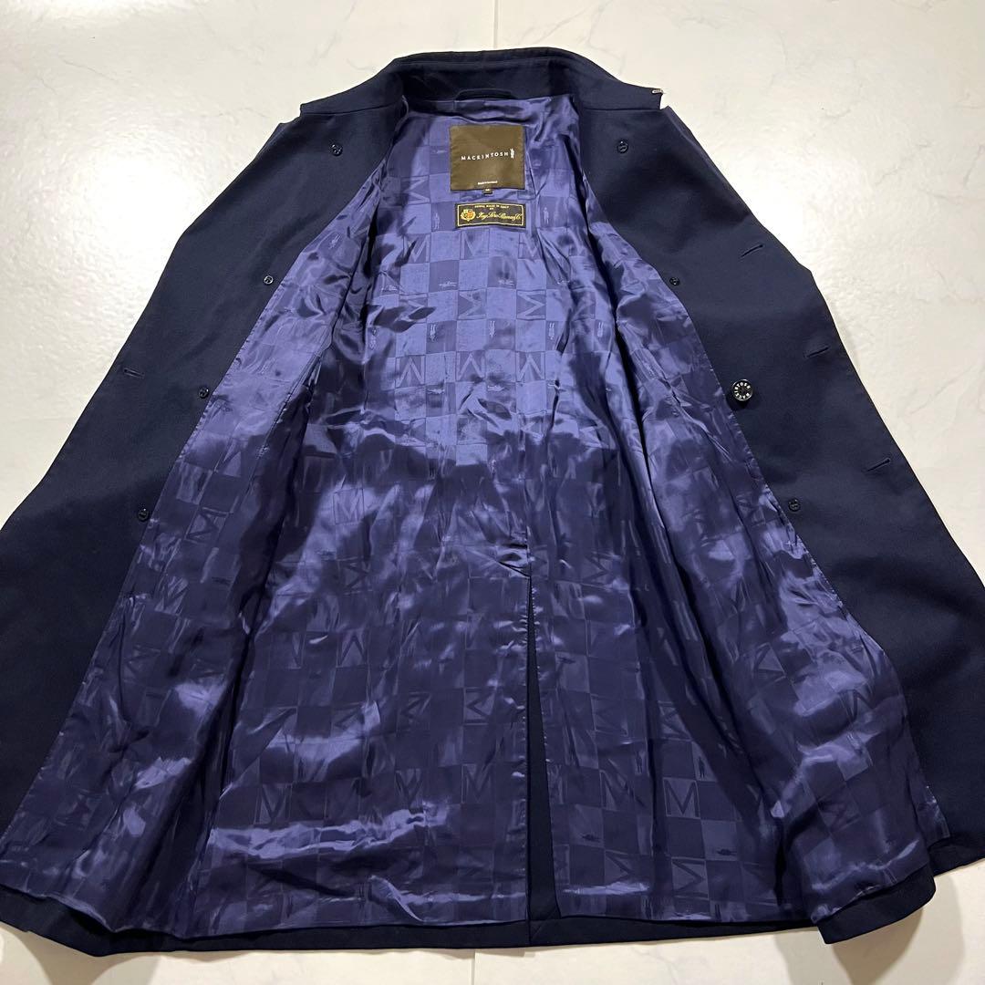 美品 マッキントッシュ ロロピアーナ ウール ダブル トレンチコート 42 XL