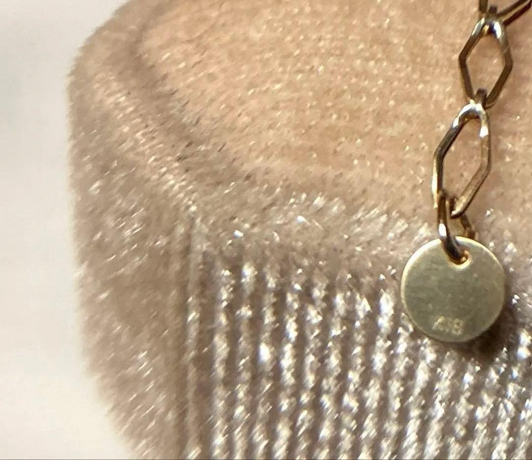 K18 メンズにも。デザインブレスレット 3mm幅 約3ｇ