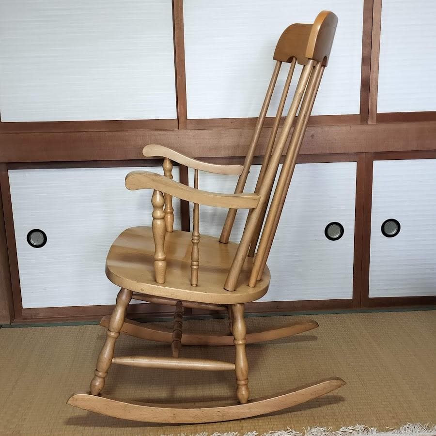 柏木工 ロッキングチェア 　昭和レトロ　ビンテージ　木製
