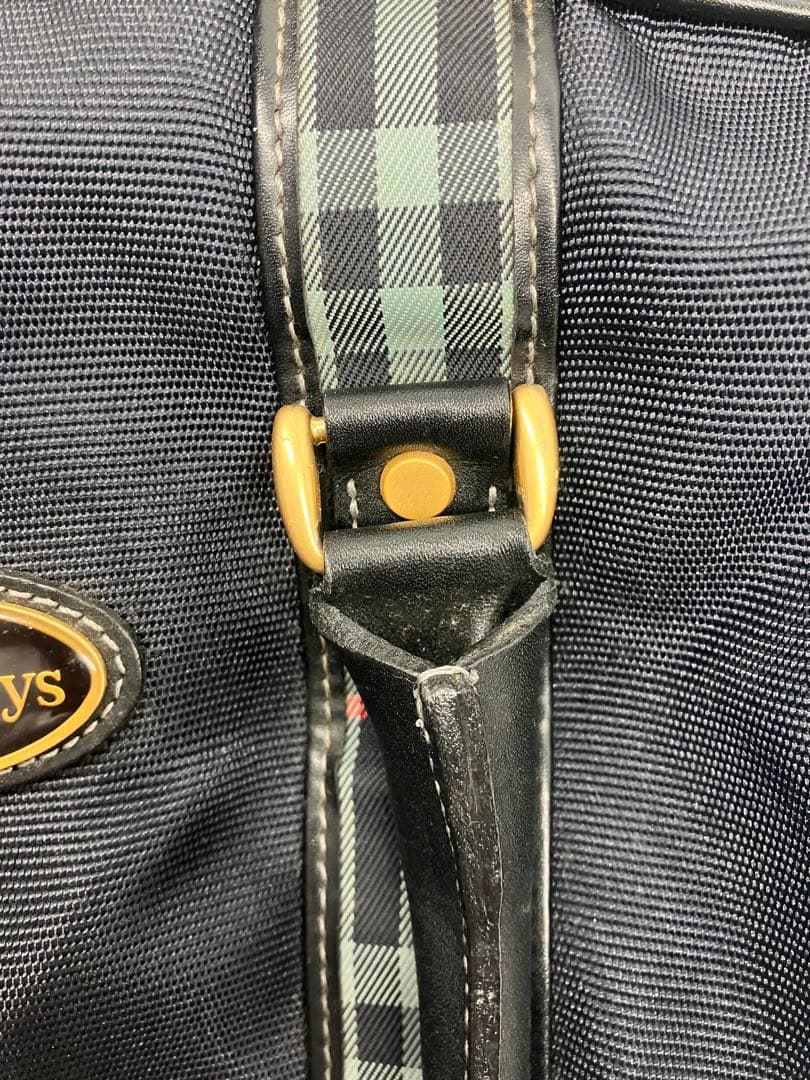 2wayバーバリーズBurberryショルダーバッグボストンバッグ 紺色