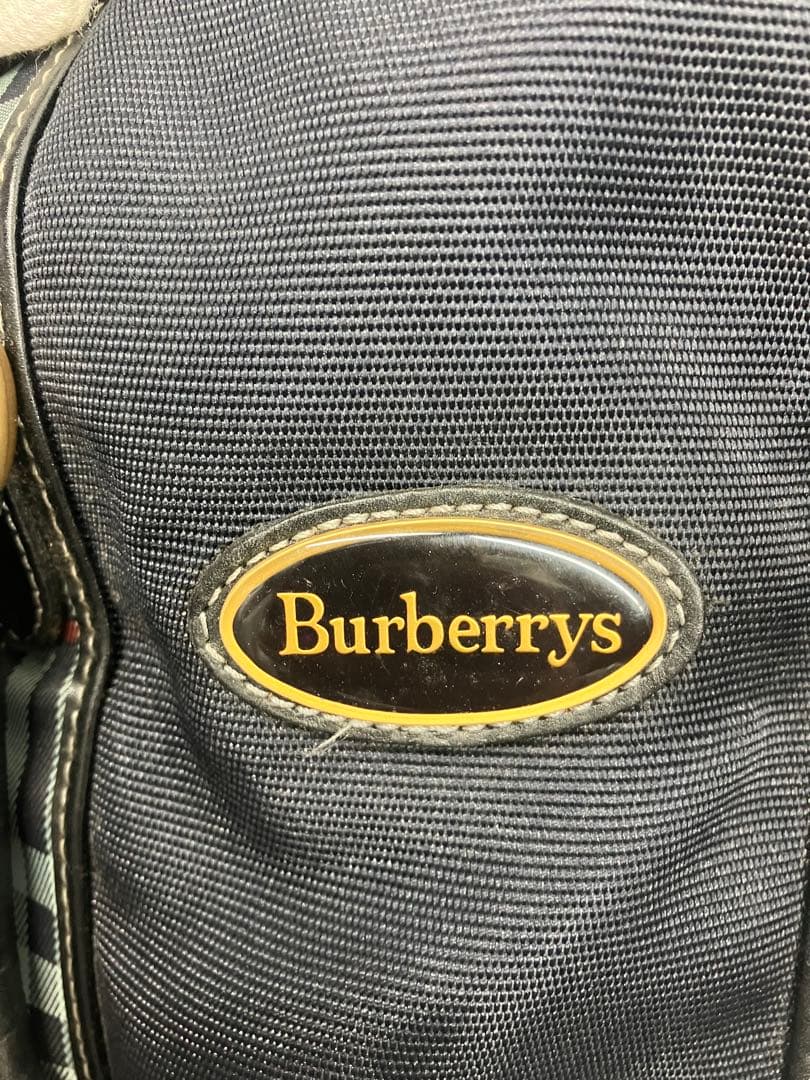 2wayバーバリーズBurberryショルダーバッグボストンバッグ 紺色