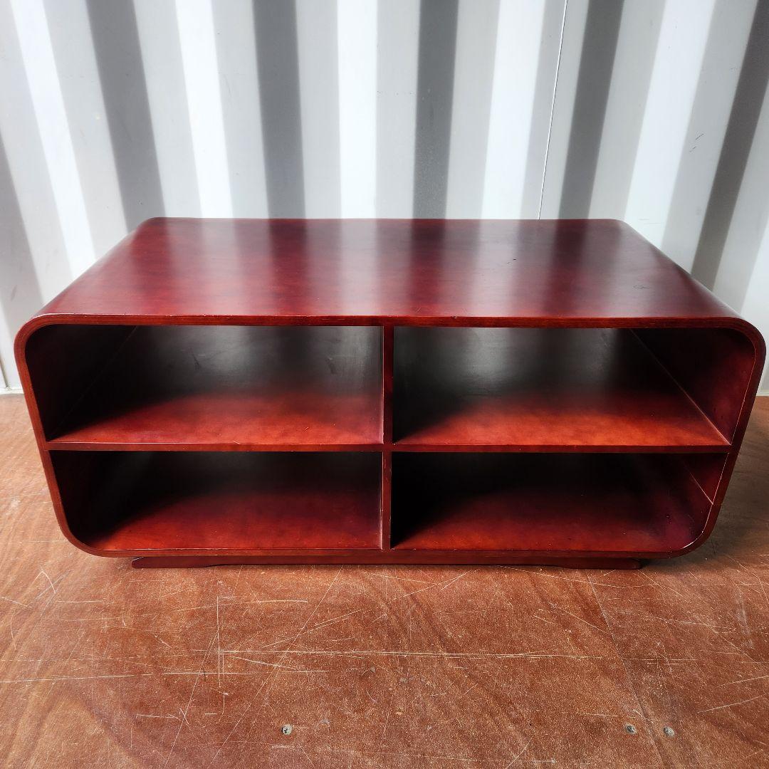 ヴィンテージ　スペースエイジ 木製 オープンシェルフ テレビボード 収納