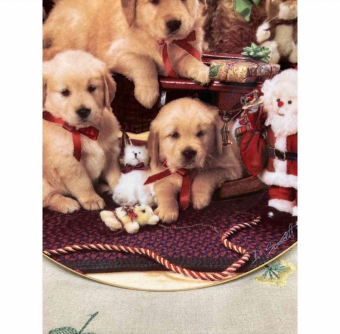 ロイヤルドルトン【Christmas Cheer】仔犬1995 Xmasプレート