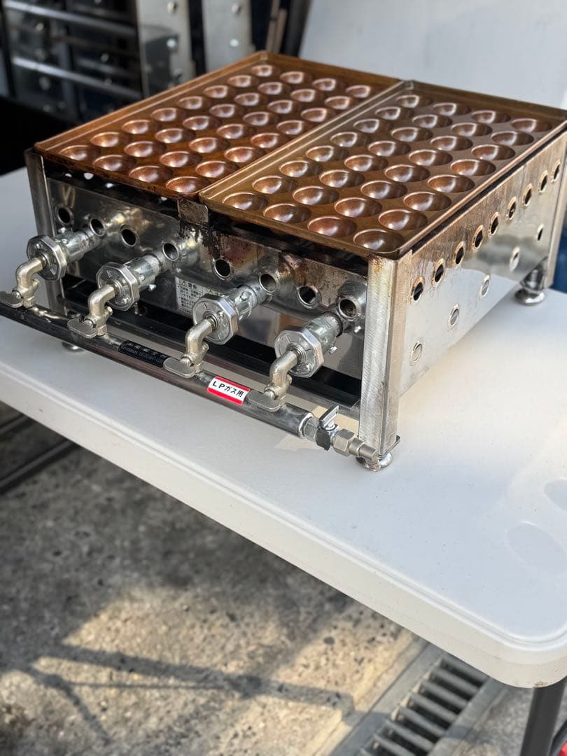 たこ焼き器 業務用　LPガス　銅板　32穴ジャンボ