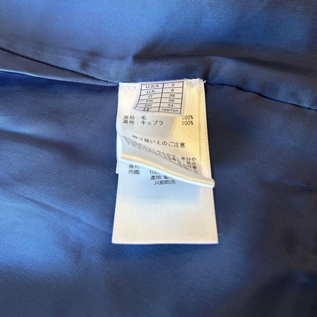 最高級　BrooksBrothers×REDA ストライプ　パンツスーツ M 紺