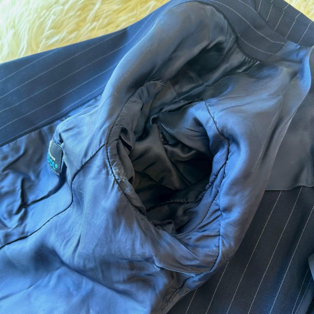 最高級　BrooksBrothers×REDA ストライプ　パンツスーツ M 紺