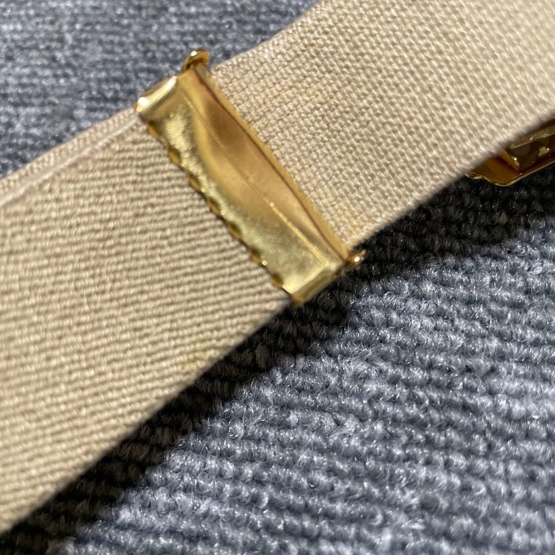 vintage CHANEL サスペンダー ベージュと黒