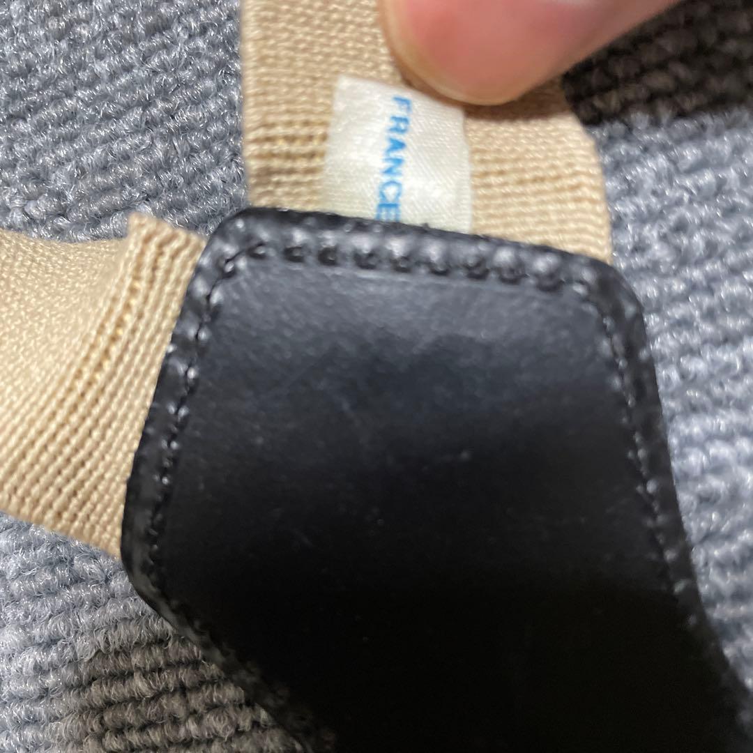 vintage CHANEL サスペンダー ベージュと黒