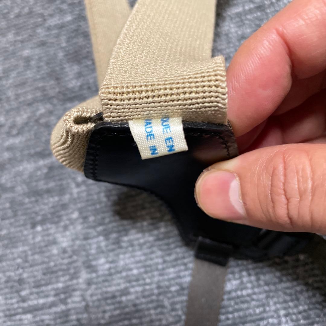 vintage CHANEL サスペンダー ベージュと黒