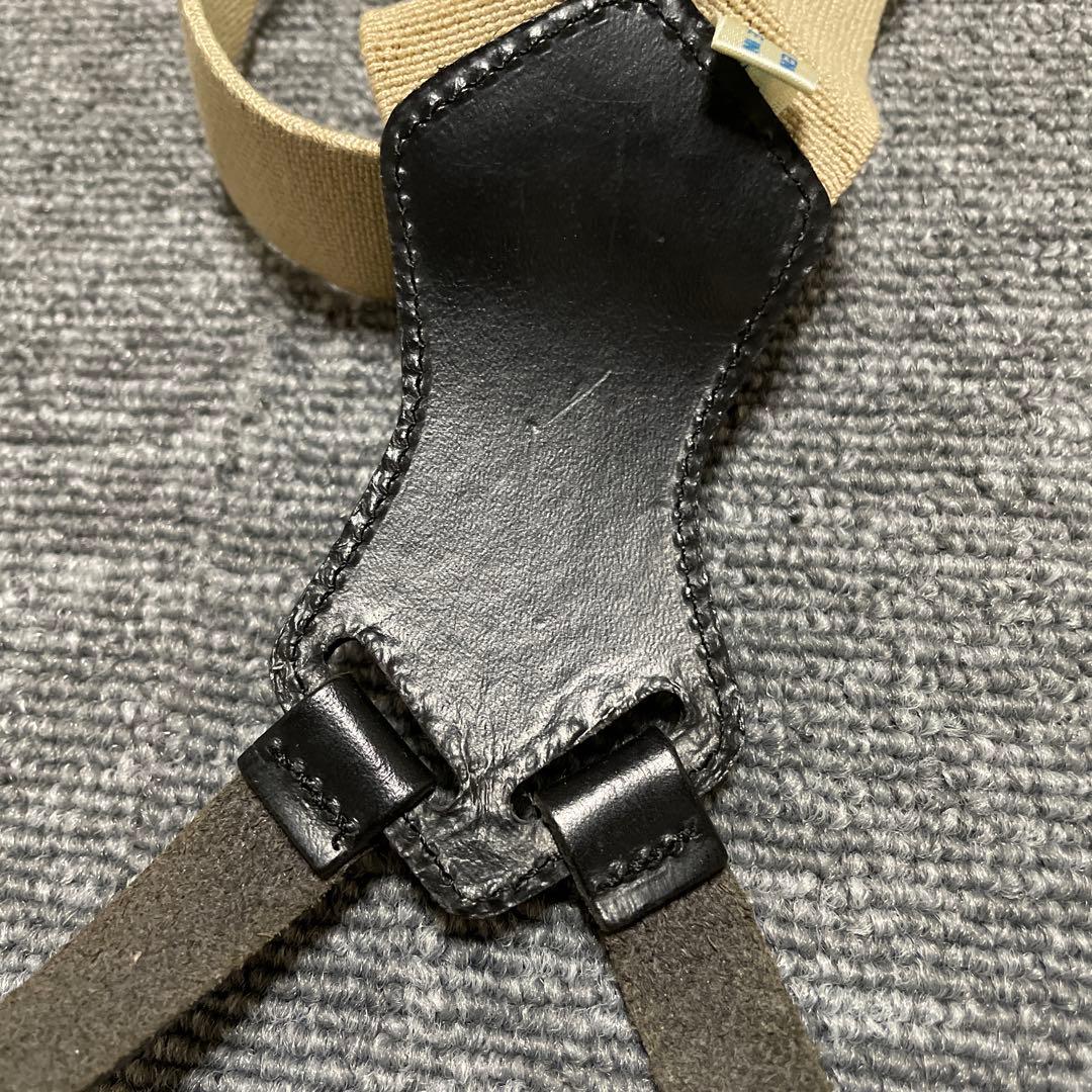 vintage CHANEL サスペンダー ベージュと黒