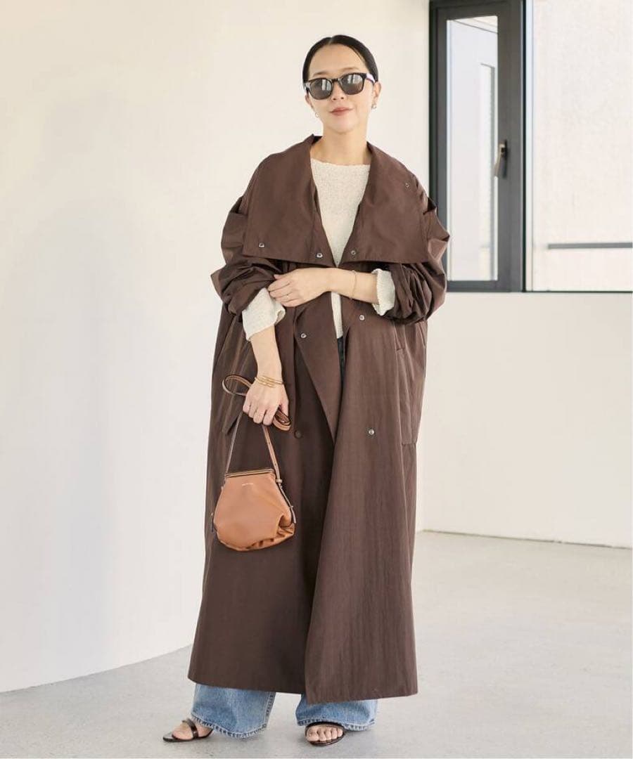 plage プラージュ R'IAM ルーズトレンチコートブラウン未使用