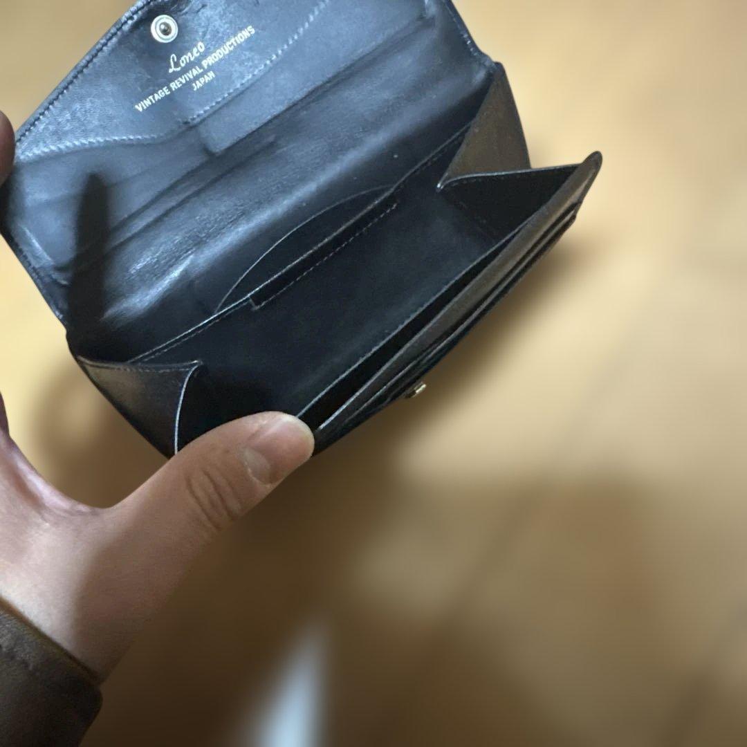 Loneo ロネオ黒 長財布 日本製