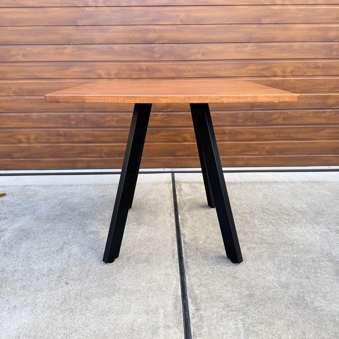 美品 kanademono THE CAFE TABLE ラバーウッド