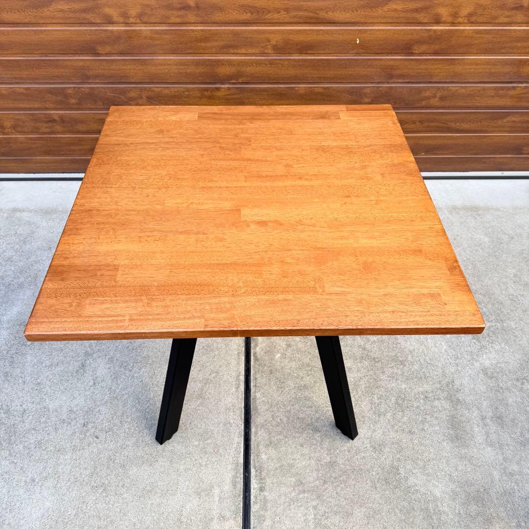 美品 kanademono THE CAFE TABLE ラバーウッド