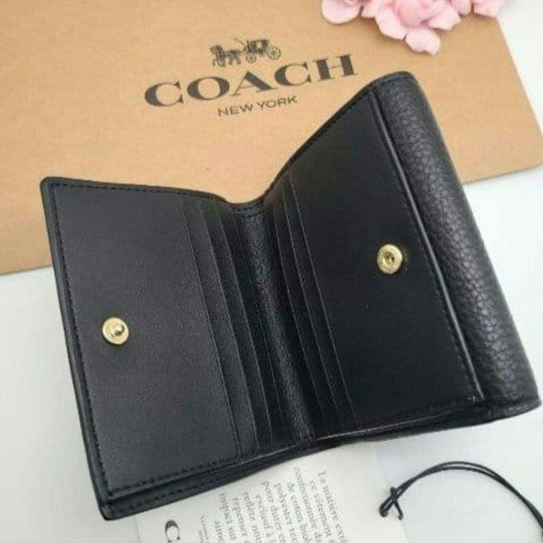 新品　COACH　コーチ　折り財布　スナップ開閉　正規品