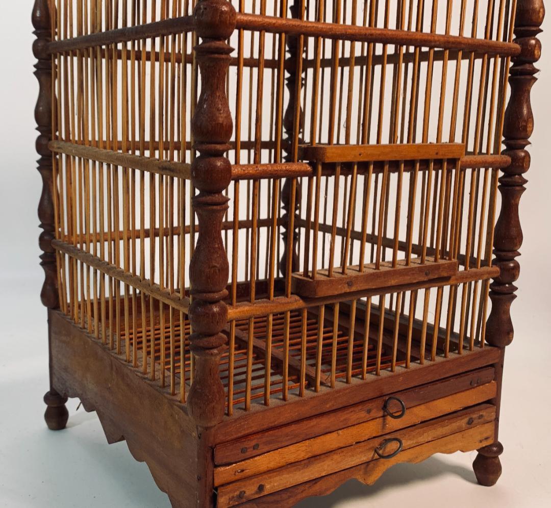 木製、木と竹のスタイル鳥かご