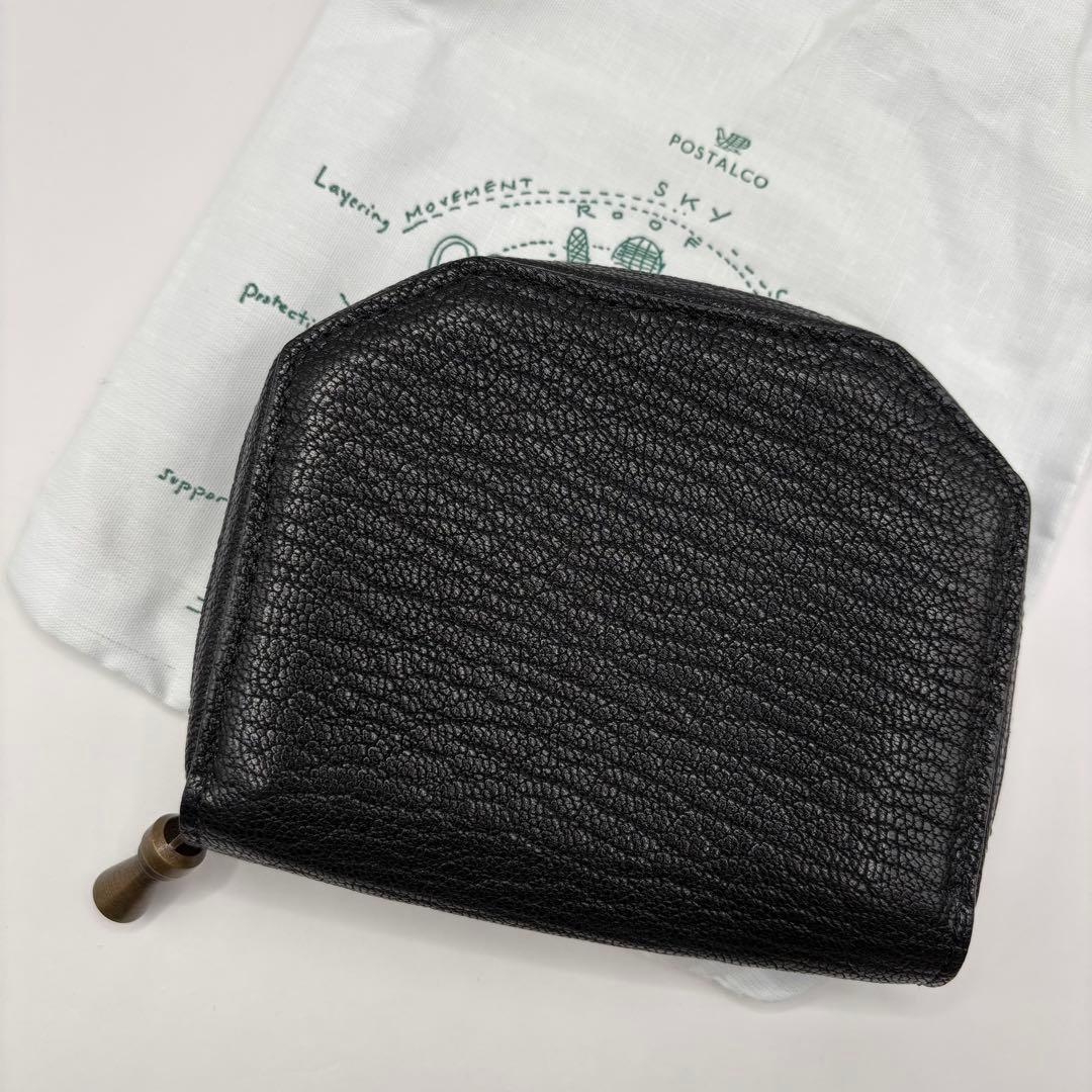 美品　POSTALCO ケトルジッパーウォレット　コンパクトウォレット　ブラック