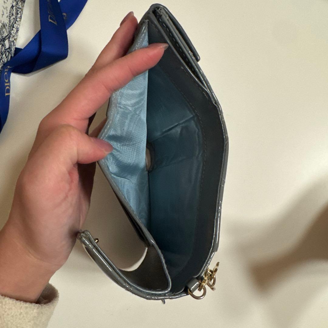 箱付きChristian Dior Lady Dior Lotus ウォレット