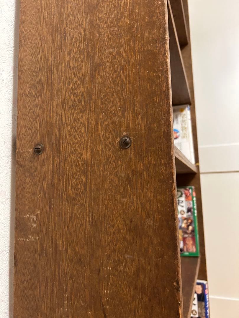 本棚・シェルフ・レトロ・アンティーク木製本棚・木製5段シェルフ ブラウン167㎝