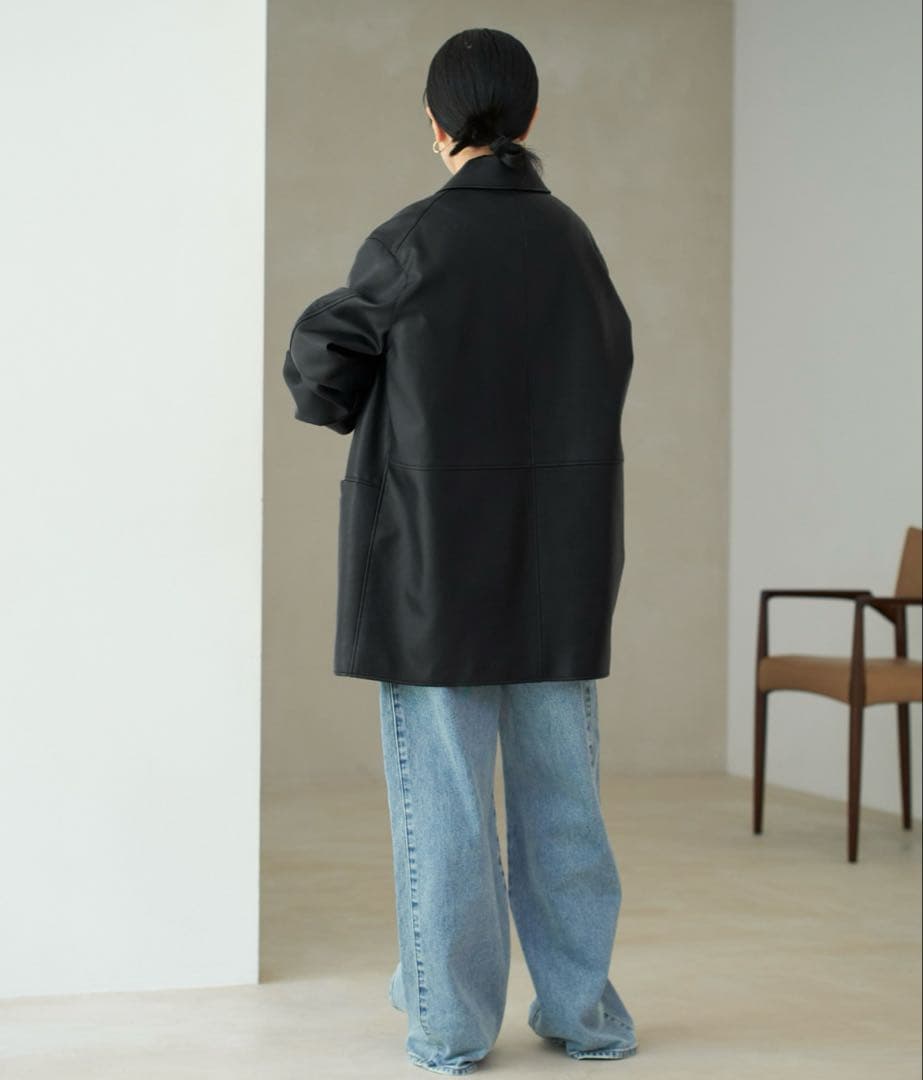 Leather Like Car コート　plage