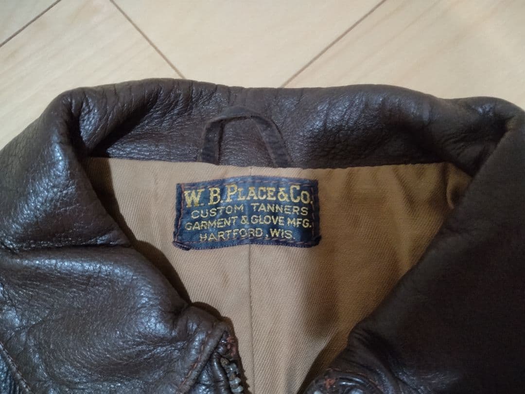 W.B. Place & Co. レザージャケット1940年代ヴィンテージ