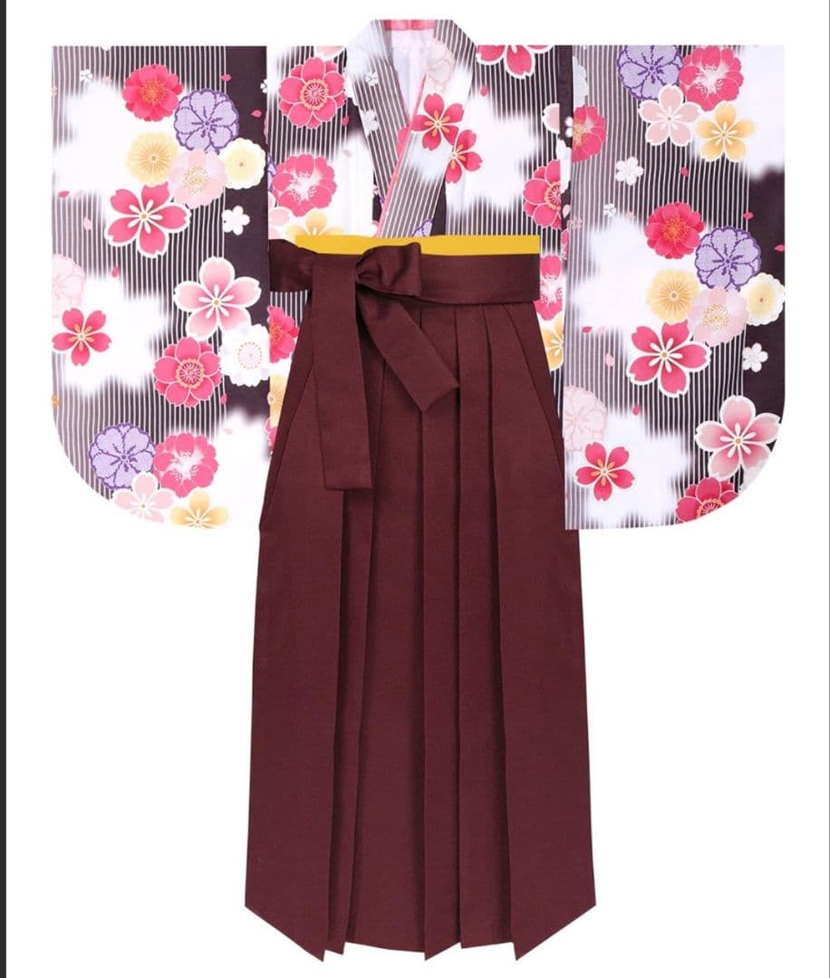 小学校＊卒業式　簡易タイプ袴3点セット　150cm