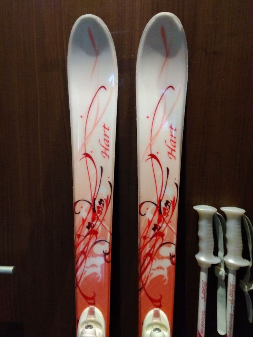 美品/ALL✿HART/学生・レディース用/スキーセット/メンテ・WAX済み✔