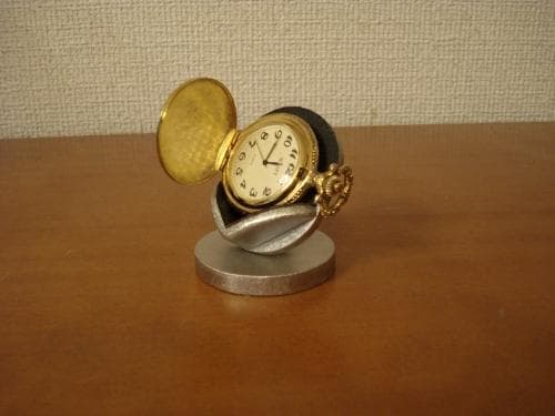懐中時計スタンド　　ブラックデザインデスク懐中時計ケーススタンド　AKデザイン