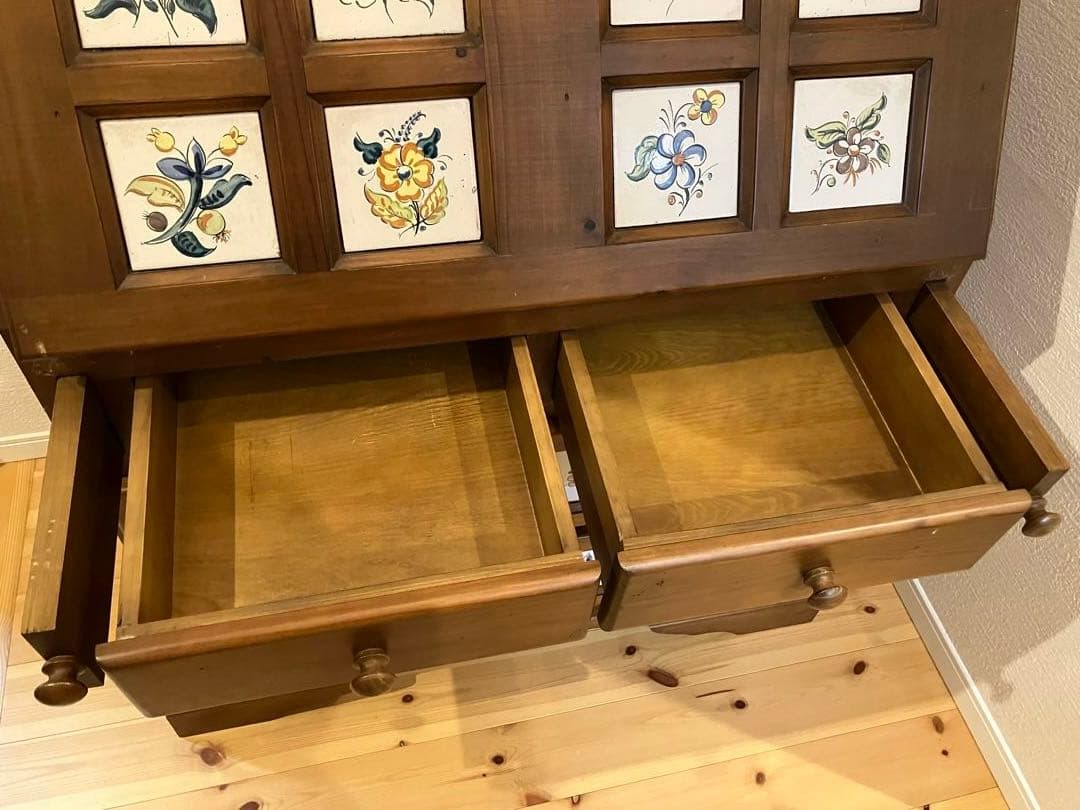 A2A71■タイル貼りライティングビューロー ライティングデスク